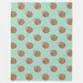 Gezacktes Gingy Lebkuchen-Weihnachts-Plüschdecke Fleecedecke (Vorderseite)