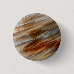 Gezacktes versteinertes Holz Button