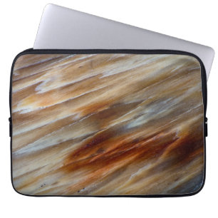 Gezacktes versteinertes Holz Laptopschutzhülle