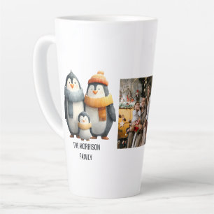 Gezählte Winter-Pinguin-Familie Milchtasse