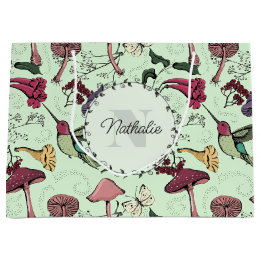 Gezauberter Grüner Frühlingsgarten Hummingbird Große Geschenktüte