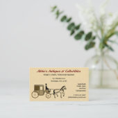 Gezeichnet antikes Pferd | Vintager Stil Visitenkarte (Stehend Vorderseite)