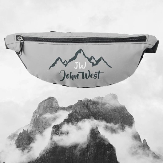 Gezeichnet Bergkette personalisierbare Monogramm Bauchtasche