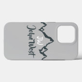 Gezeichnet Bergkette personalisierbare Monogramm Case-Mate iPhone Hülle (Rückseite (Horizontal))
