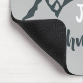 Gezeichnet Bergkette personalisierbare Monogramm Mousepad (Ecke)
