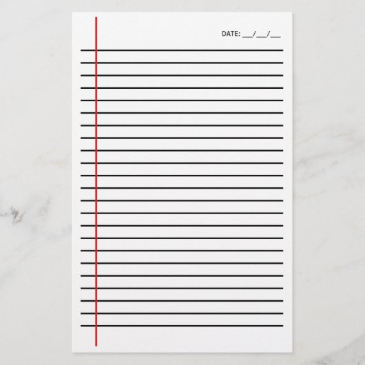 Gezeichnet Briefpapier (Vorderseite)