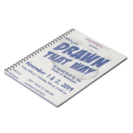 Gezeichnet, dass Way Versatile Arts Show Poster No Notizblock (Linke Seite)