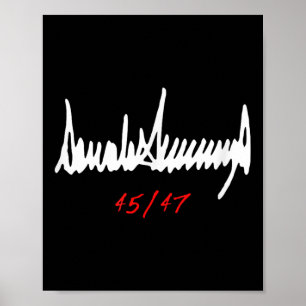 Gezeichnet Donald Trump 45_47 Poster