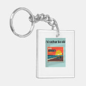 Gezeichnet Erinnerungen - warme Farben und wahrer  Schlüsselanhänger (Vorderseite links)