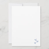 Gezeichnet etwas Blau, bevor ich Brautparty Einladung (Rückseite)