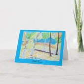 Gezeichnet Fall Scene Blank Grußkarte Dankeskarte (Vorderseite)