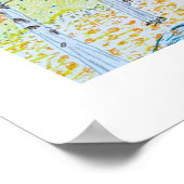 Gezeichnet Falllandschaft Poster (Ecke)