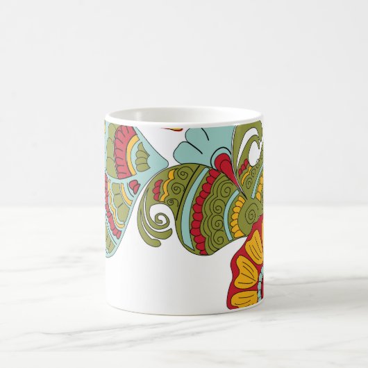 Gezeichnet Farbkaffeemaschine Tasse (Mittel)