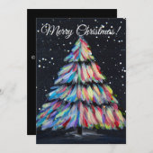 Gezeichnet Feiertagskarte (Vorne/Hinten)