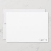 Gezeichnet Floral II Spray Vielen Dank Dankeskarte (Rückseite)