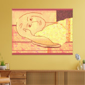 Gezeichnet für Matisse Leinwanddruck (Insitu (Wohnzimmer))