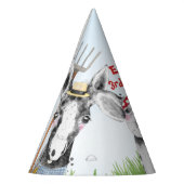 Gezeichnet Geburtstagsfeiertag von Nutztieren Partyhütchen (Links)