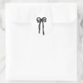 Gezeichnet gemeinsam mit Ribbon Wedding Runder Aufkleber (Tasche)