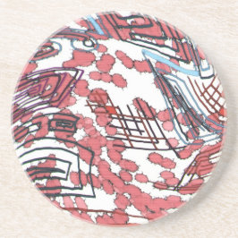 gezeichnet getränkeuntersetzer