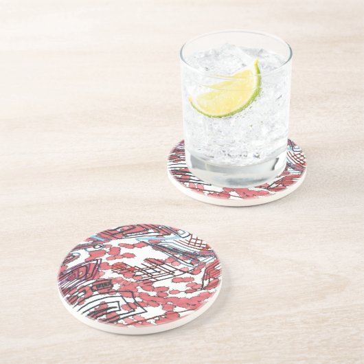 gezeichnet getränkeuntersetzer (Seite)