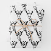 Gezeichnet Giraffe mit Brillenumschlagpapier Geschenkpapier Set (Beispiel)