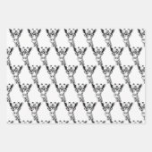 Gezeichnet Giraffe mit Brillenumschlagpapier Geschenkpapier Set (Vorderseite)