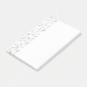 Gezeichnet Herringbone Personalisiert Post-It - Fu Post-it Klebezettel (angewinkelt)
