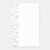 Gezeichnet Herringbone Personalisiert Post-It - Fu Post-it Klebezettel (Vorderseite)