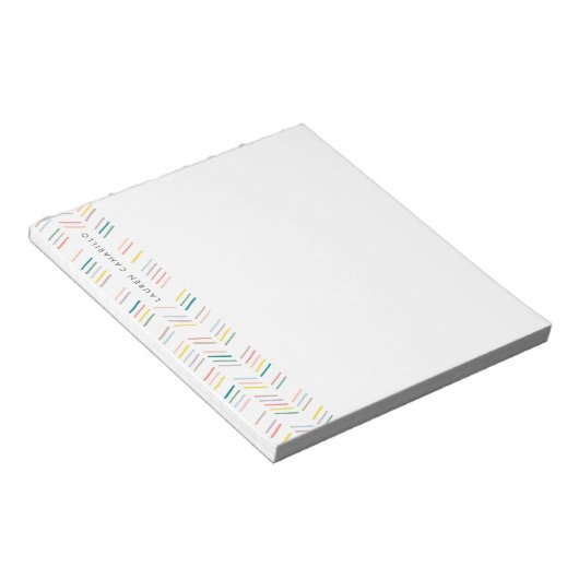 Gezeichnet Herringbone-Personalisierter Notepad - Notizblock (angewinkelt)