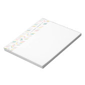 Gezeichnet Herringbone-Personalisierter Notepad -  Notizblock (Rotiert)