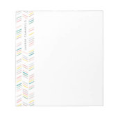 Gezeichnet Herringbone-Personalisierter Notepad -  Notizblock (Vorderseite)