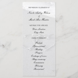 Gezeichnet Herz am Strand und Hochzeitsfeier Programm