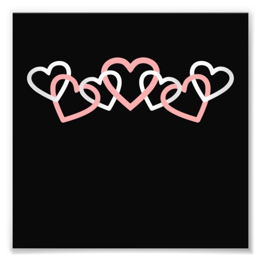 Gezeichnet Herz, Romantische Liebe - Beweis Fotodruck (Vorne)