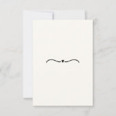 Gezeichnet Hochzeit RSVP Karte (Rückseite)