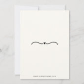 Gezeichnet Hochzeit Save The Date (Rückseite)