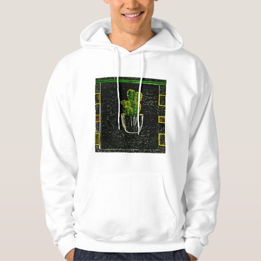 Gezeichnet Kaktus Hoodie (Vorderseite)
