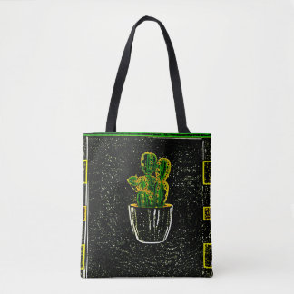 Gezeichnet Kaktus Tasche