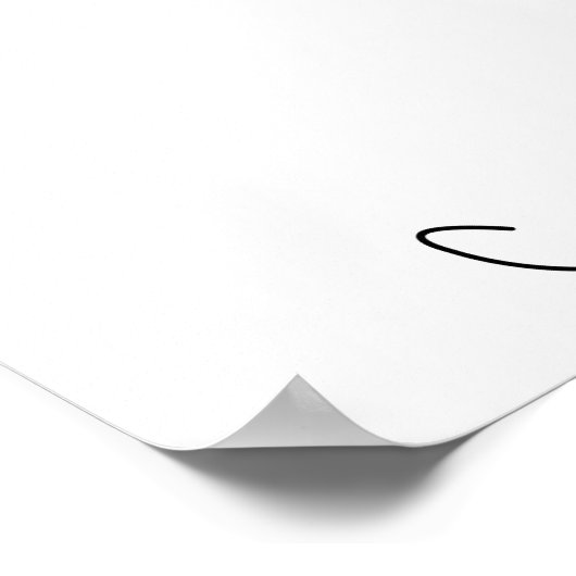 Gezeichnet Katze Poster (Ecke)