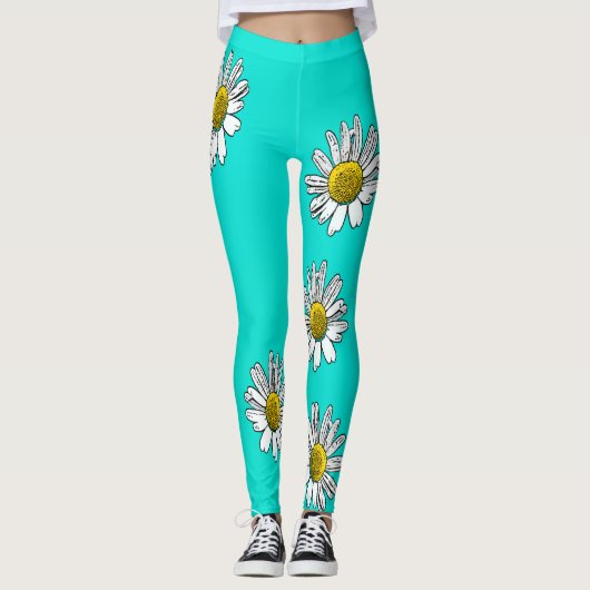 Gezeichnet Milchprodukte Leggings (Vorderseite)