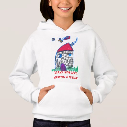 Gezeichnet mit Liebe, wackelt in Zauberkindern Pul Hoodie (Vorderseite)