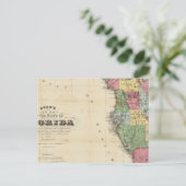 Gezeichnet neue Karte des Staat von Florida (Stehend Vorderseite)