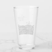 Gezeichnet Papierboot Glas (Rückseite)