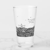 Gezeichnet Papierboot Glas (Vorderseite)