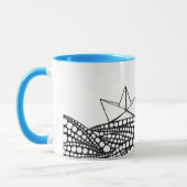 Gezeichnet Papierboot Tasse (Links)