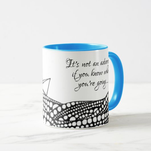 Gezeichnet Papierboot Tasse (VorderseiteRechts)