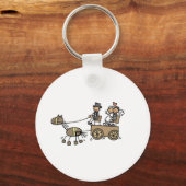 Gezeichnet Pferd für Hochzeiten Schlüsselanhänger (Vorderseite)