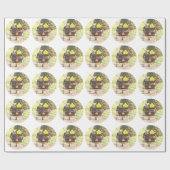 Gezeichnet Pferde Vechicles, Amphipferd und Buggy Geschenkpapier (Flach)