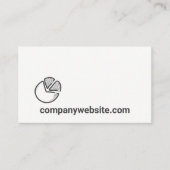 Gezeichnet Pie Charts Visitenkarte (Vorderseite)