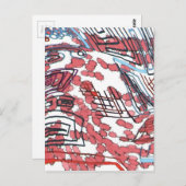 gezeichnet postkarte (Vorne/Hinten)