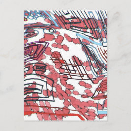 gezeichnet postkarte